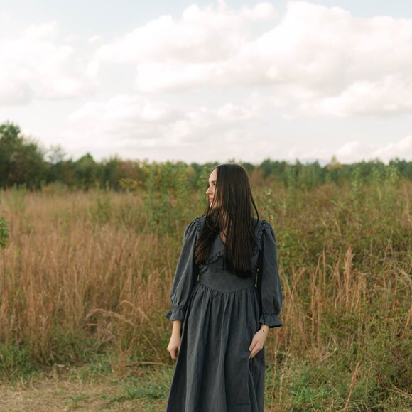 Jade Midi Ruffled Dress - Picture 2 of 6